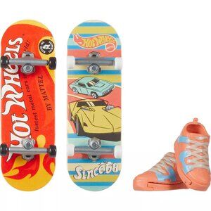NEW Hot Wheels Skate Retro Fingerboard + Shoe Set - 4pk Each LOT OF 4